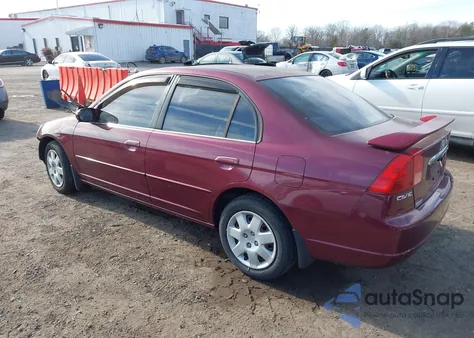 2002 Honda Civic Ex из США, поврежденный, VIN 1HGES26702L015228